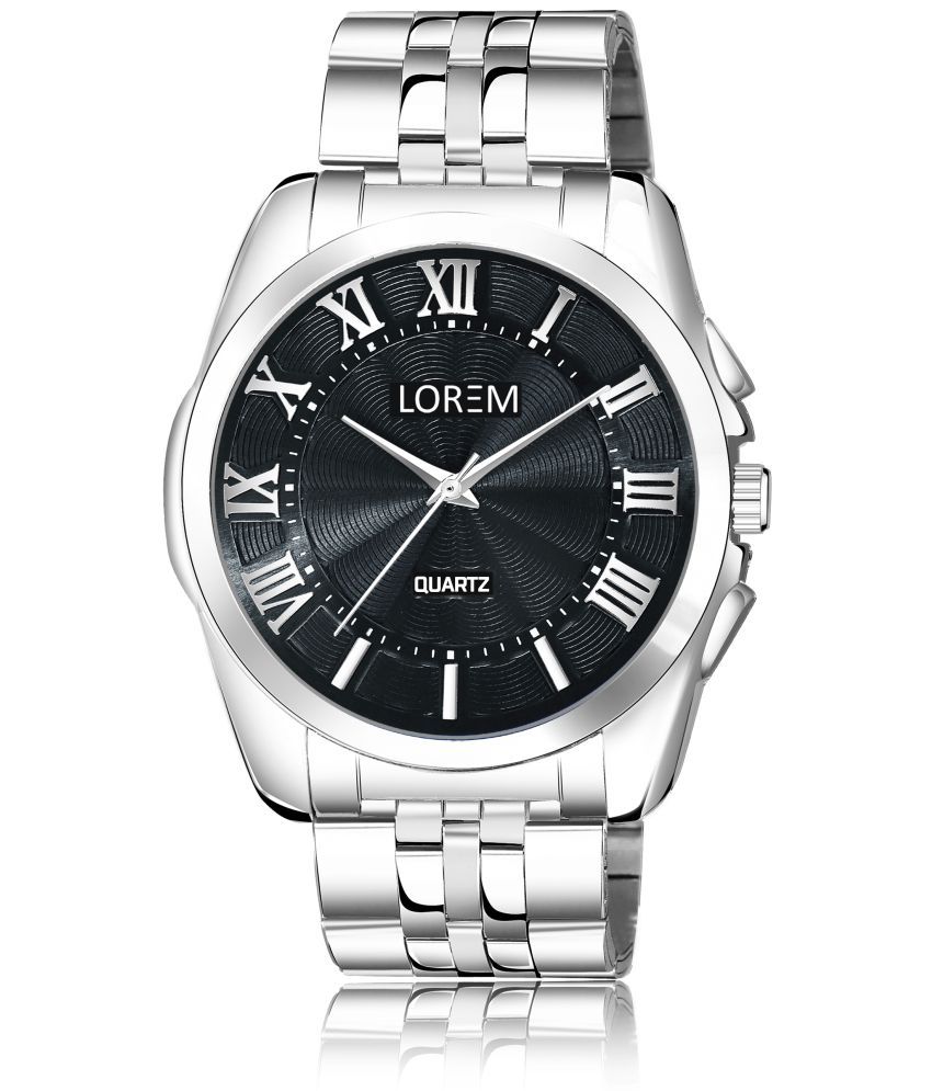     			Lorem - Silver Metal Analog Men's Watch