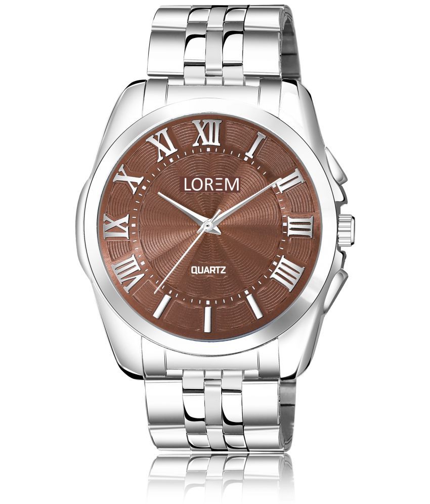     			Lorem - Silver Metal Analog Men's Watch