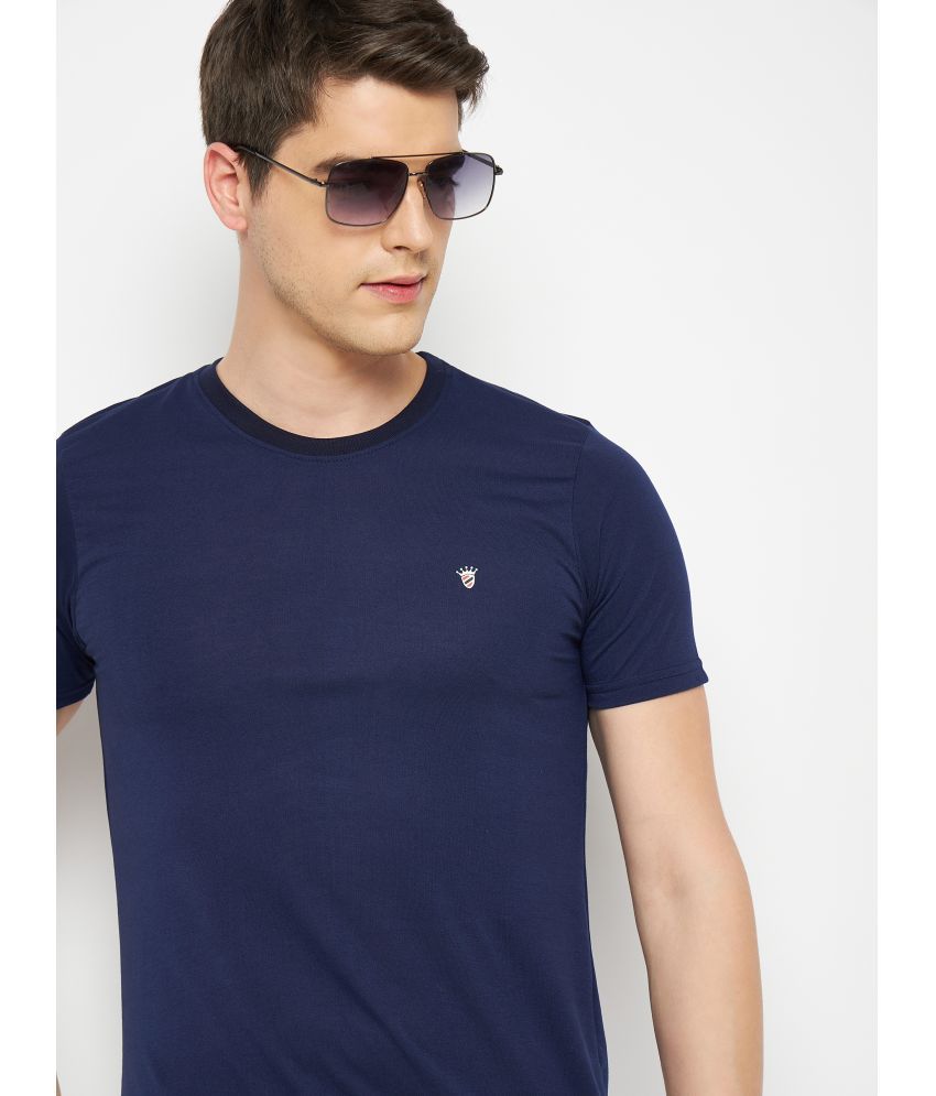     			RELANE - Navy Cotton Blend Regular Fit Men's T-Shirt ( Pack of 1 )