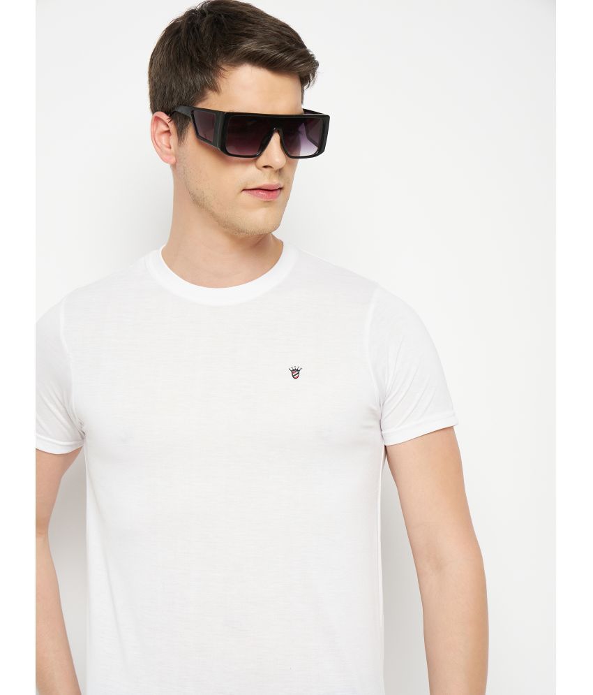     			RELANE - White Cotton Blend Regular Fit Men's T-Shirt ( Pack of 1 )