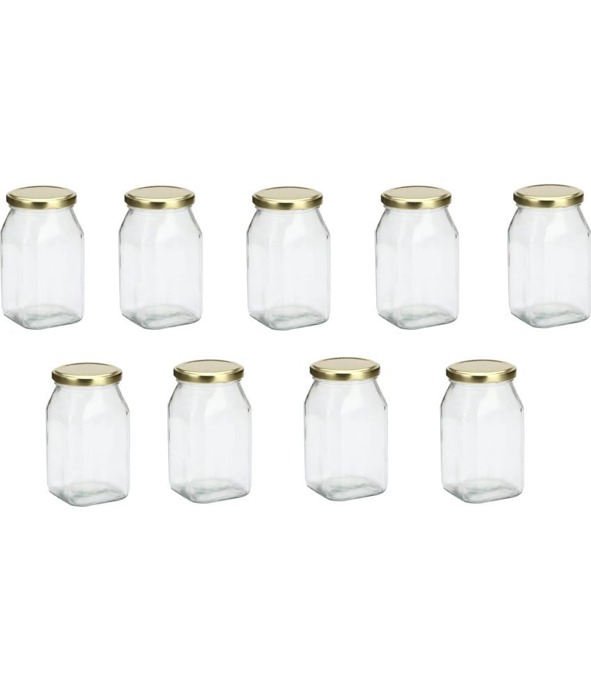     			Somil - Storage Container Glass Transparent Tea/Coffee/Sugar Container ( Set of 9 )