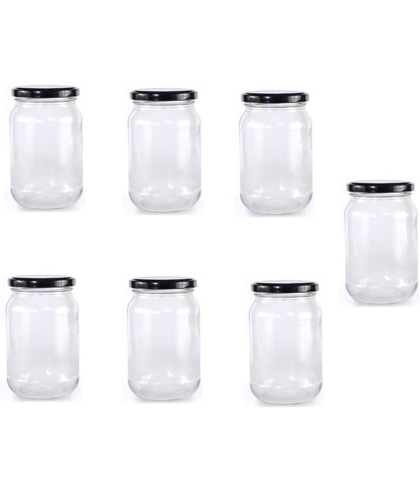     			Somil - Storage Container Glass Transparent Pickle Container ( Set of 7 )