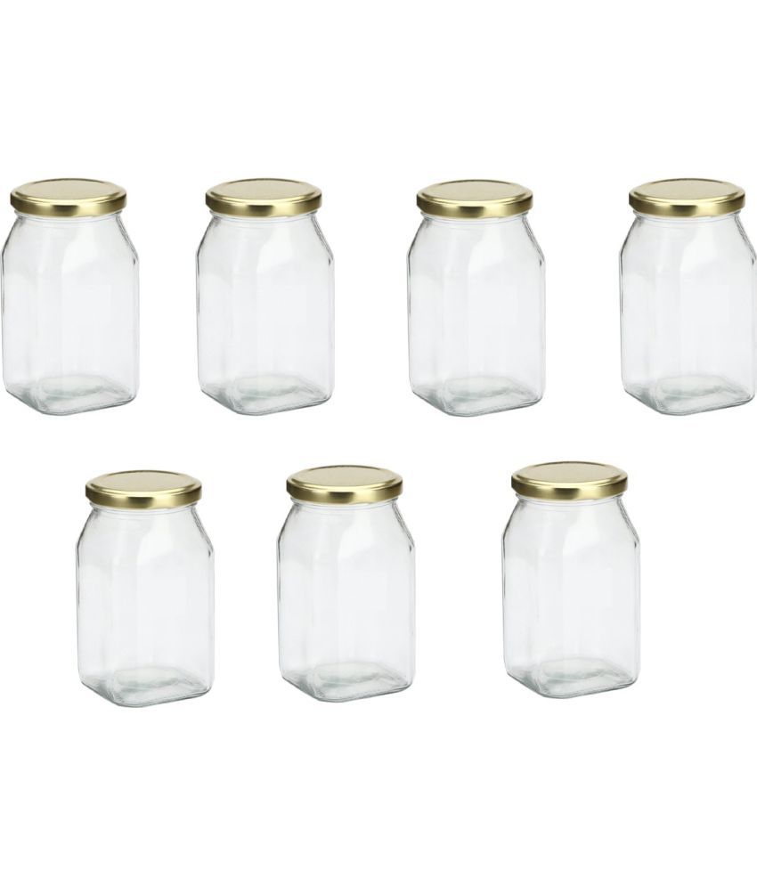     			Somil - Storage Container Glass Transparent Tea/Coffee/Sugar Container ( Set of 7 )