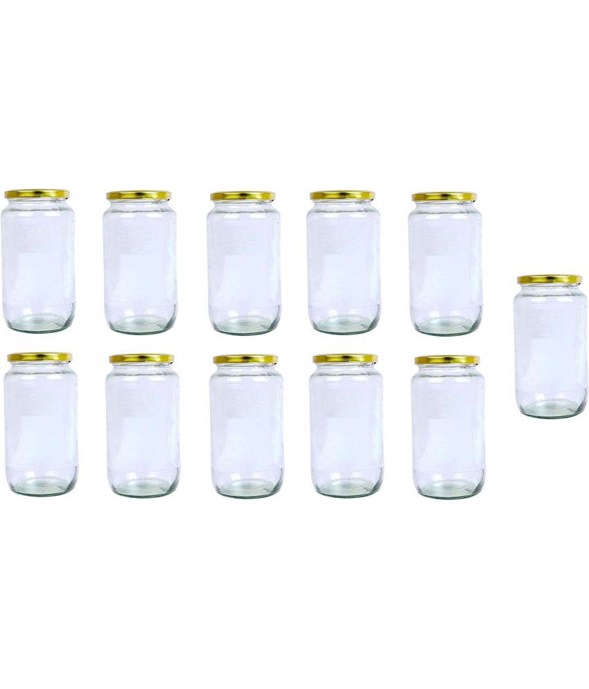     			Somil - Storage Container Glass Transparent Dal Container ( Set of 11 )