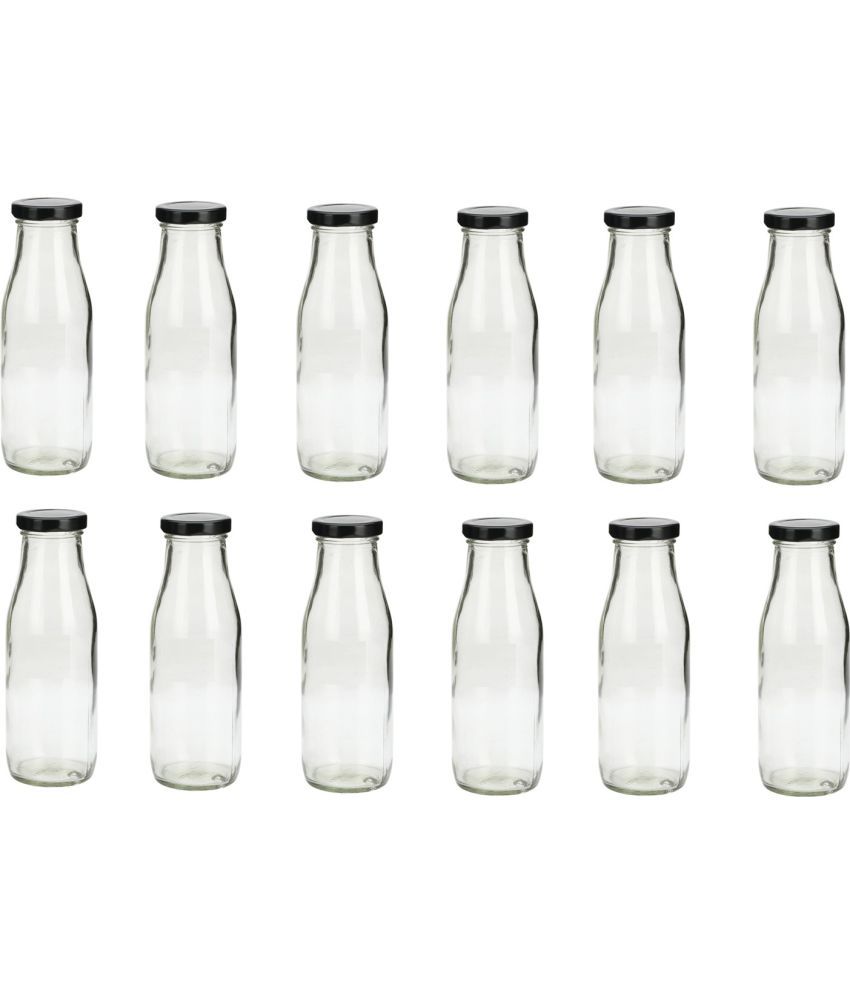     			Somil - Stylish Kitchen Storage & Serving Glass Bottle Transparent Water Bottle 500 mL ( Set of 1 )