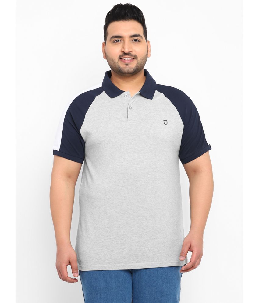     			Urbano Plus - Grey Cotton Regular Fit Men's Polo T Shirt ( Pack of 1 )