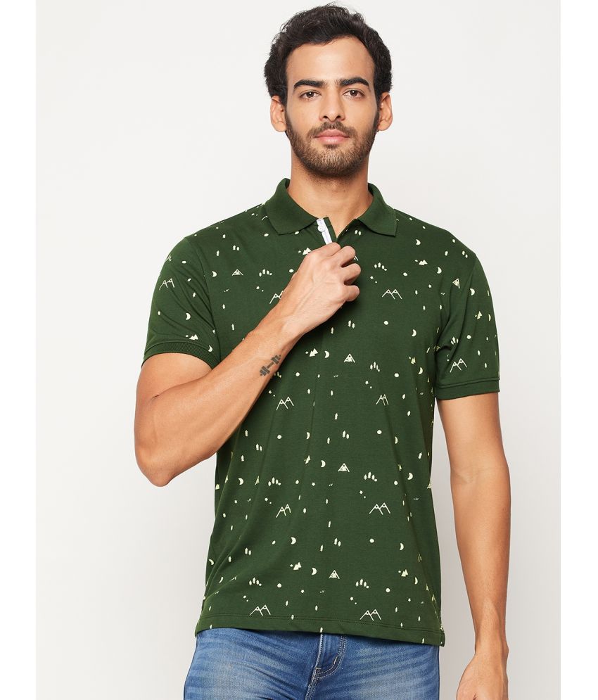    			Wild West - Green Cotton Regular Fit Men's Sports Polo T-Shirt ( Pack of 1 )