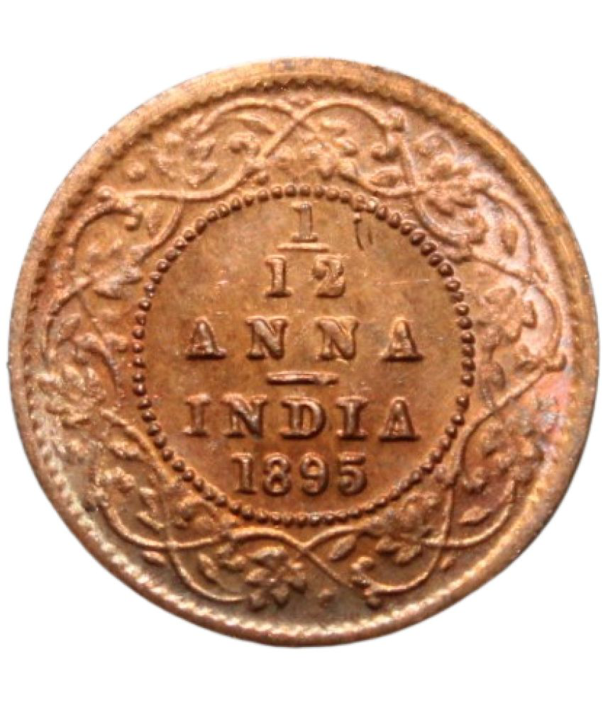     			newWay - 1/12 Anna (1895) "Victoria Queen" 1 Numismatic Coins