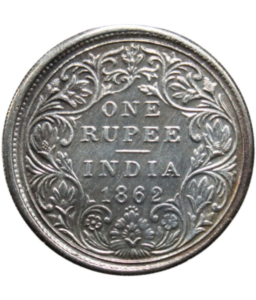     			newWay - 1 Rupee (1862) "Victoria Queen" 1 Numismatic Coins