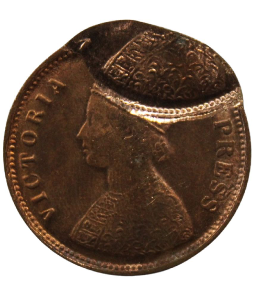     			newWay - (Error Coin) Half Anna (1877) 1 Numismatic Coins