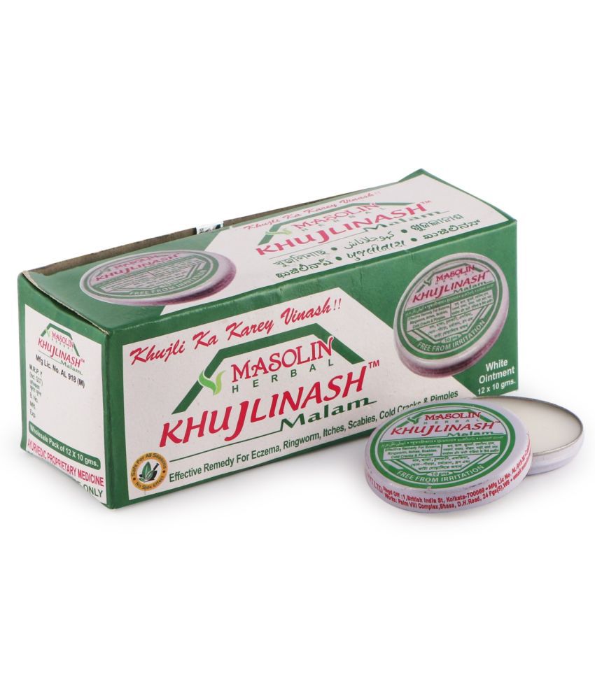     			MASOLIN HERBAL Khujlinash Malam Eczema Ringworm Cream Cream 120 gm Pack Of 1