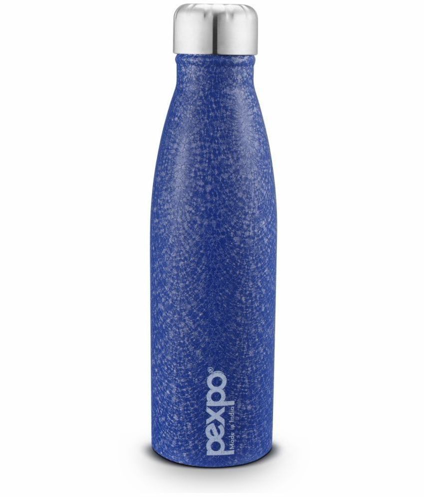     			PEXPO 1000 ml Stainless Steel Fridge Water Bottle (Set of 1, Blue, Genro)