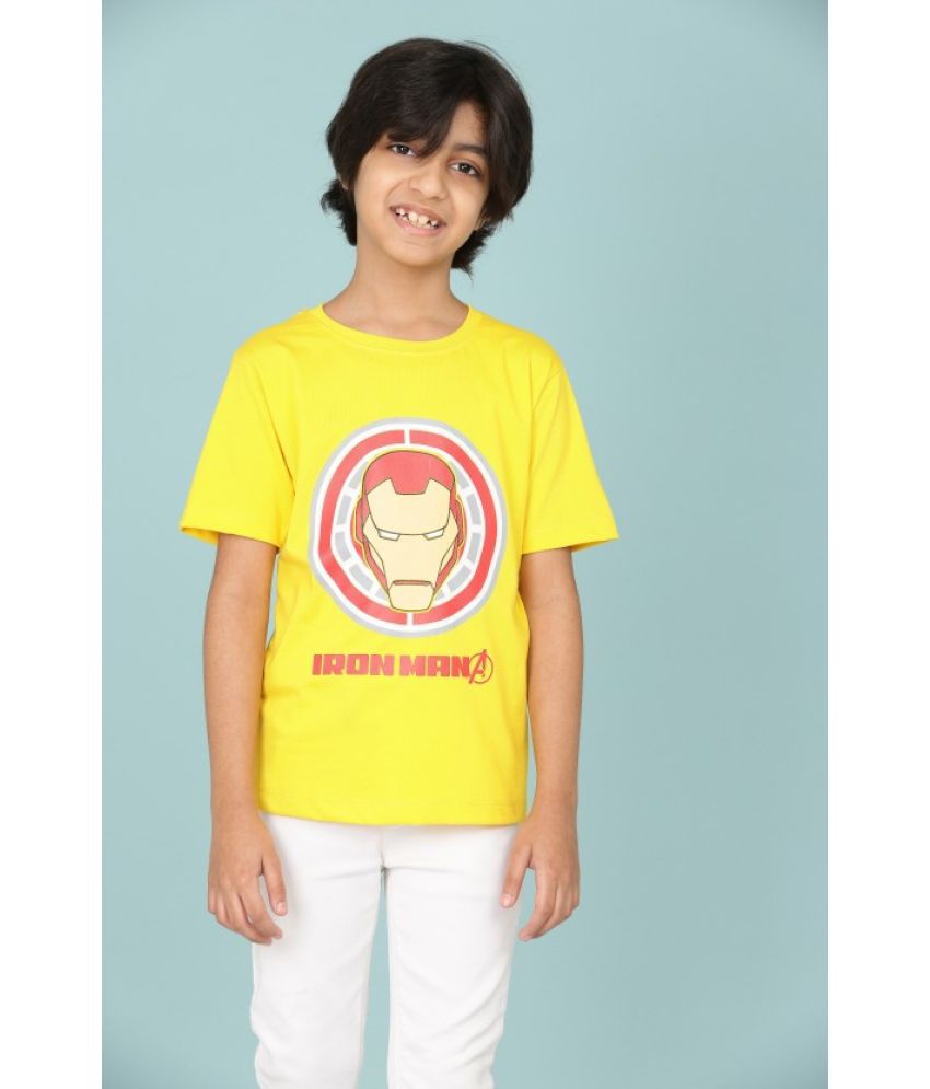     			Rydho - Yellow Cotton Boy's T-Shirt ( Pack of 1 )