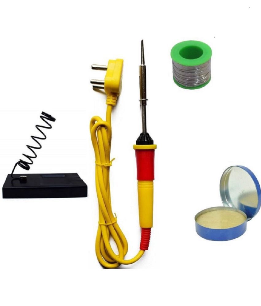     			SS ( 4 in 1 ) Kit of Soldering Iron 25W with Wire, flux & Stand Soldering Iron