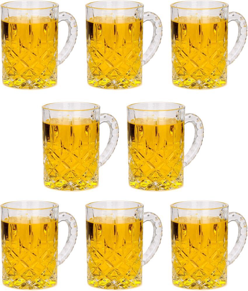     			Somil Beer Mug Glasses Set,  450 ML - (Pack Of 8)