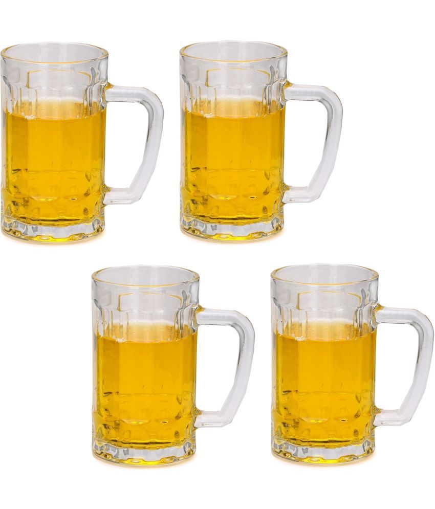     			Somil Beer Mug Glasses Set,  400 ML - (Pack Of 4)