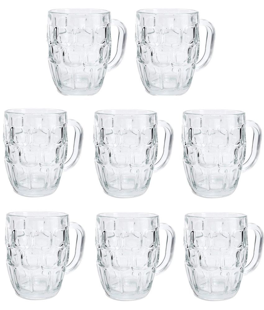     			Somil Beer Mug Glasses Set,  550 ML - (Pack Of 8)