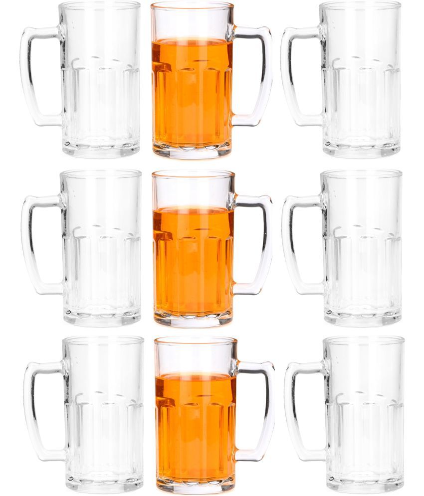     			Somil Beer Mug Glasses Set,  600 ML - (Pack Of 9)