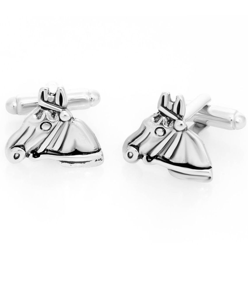     			Sukkhi Elegant Oxidised Plated Horse Face Cufflinks For Men