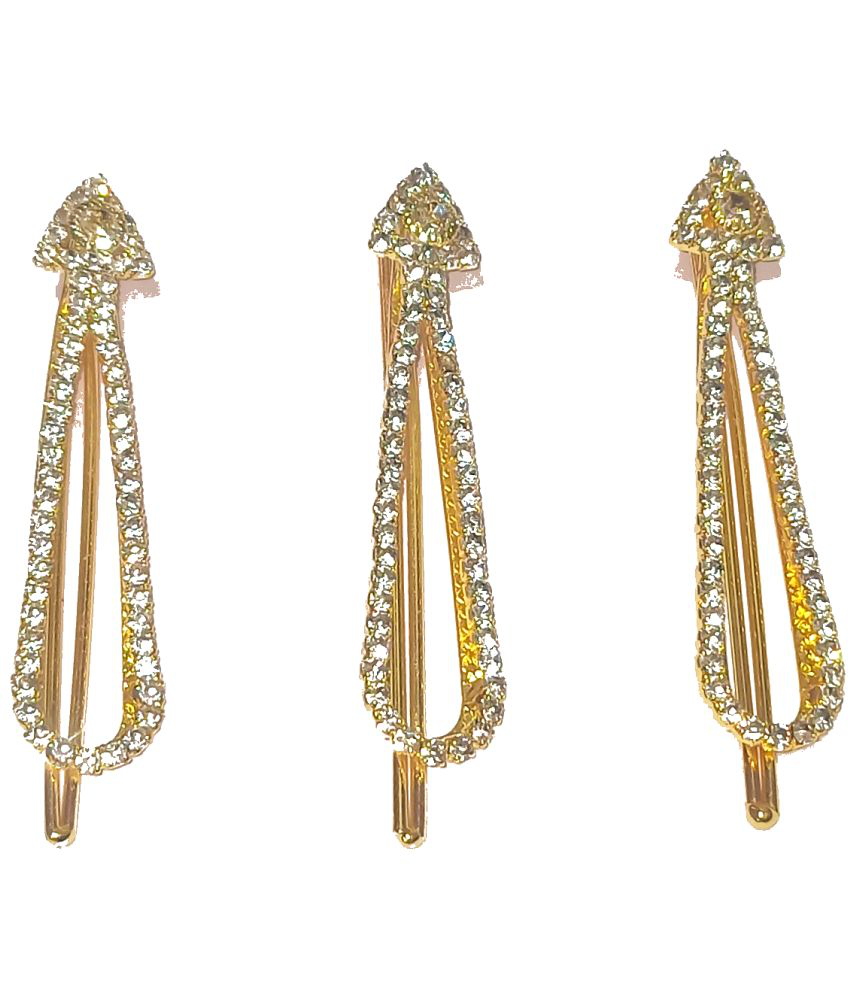 Adhira's - Gold Brooches & Saree Pins ( Pack of 3 ): Buy Adhira's ...