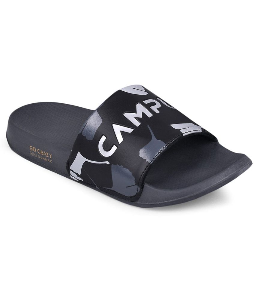     			Campus - Black Men's Slide Flip Flop