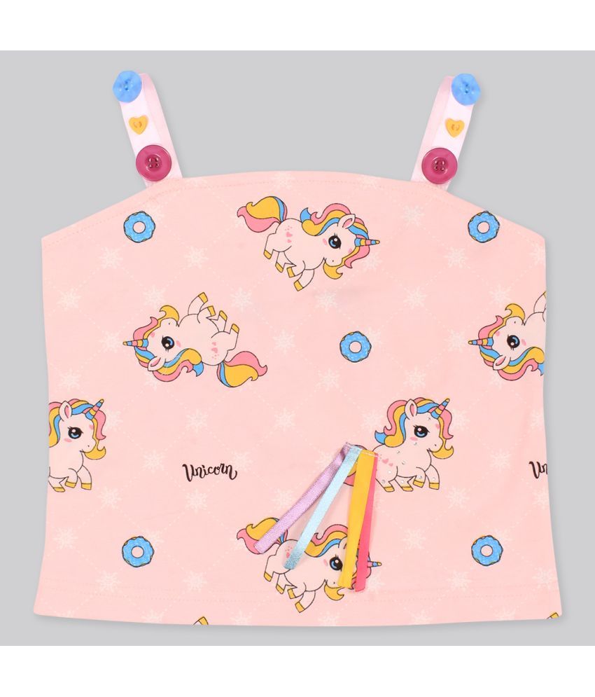     			Cutecumber - Pink Cotton Girls Top ( Pack of 1 )