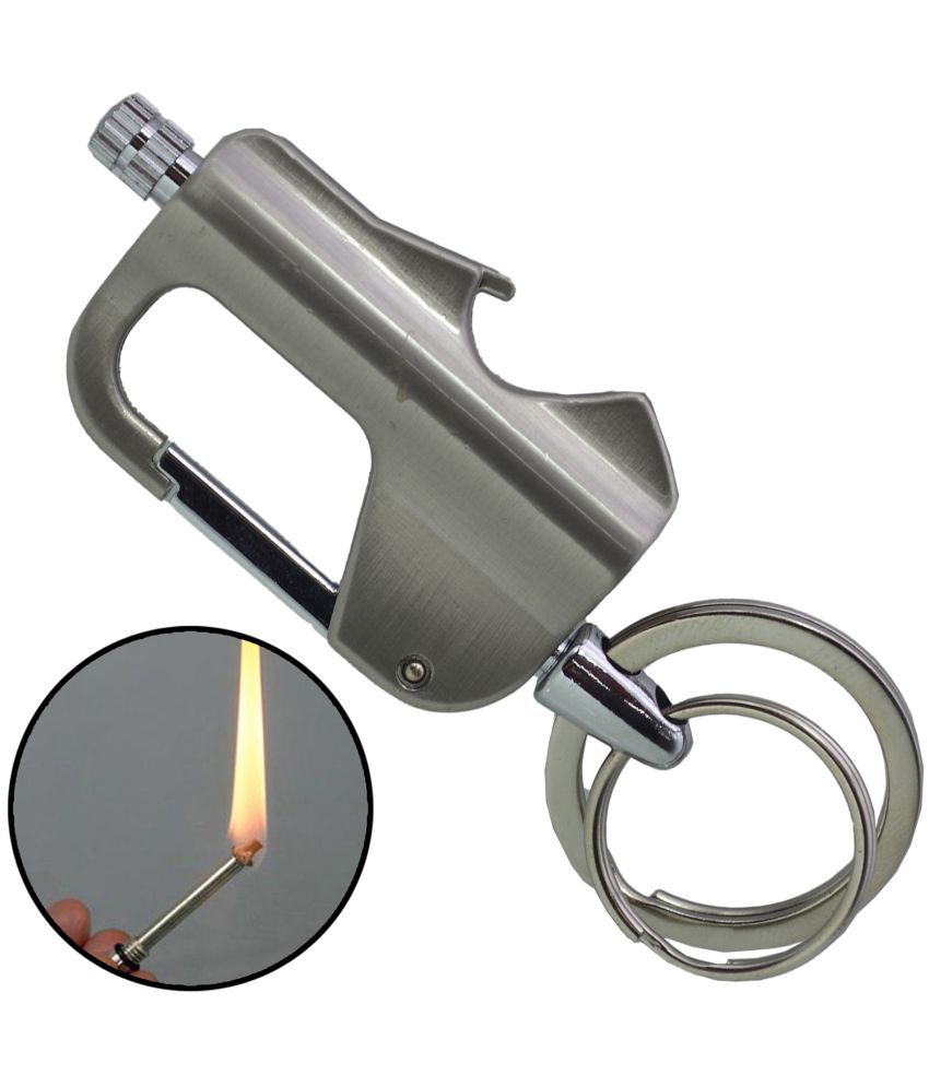     			JMALL - Silver Aluminium Cigarette Lighter ( Pack of 1 )