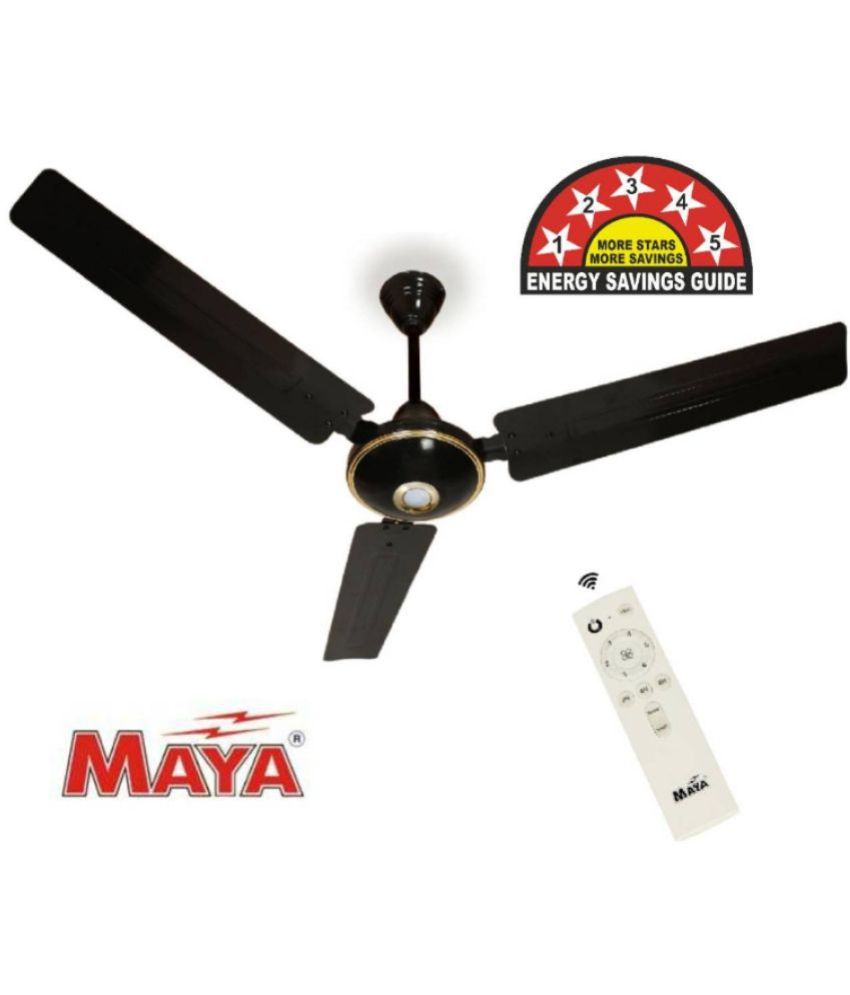     			Maya 1200 SuperEcoTech 5Star Ceiling Fan Black