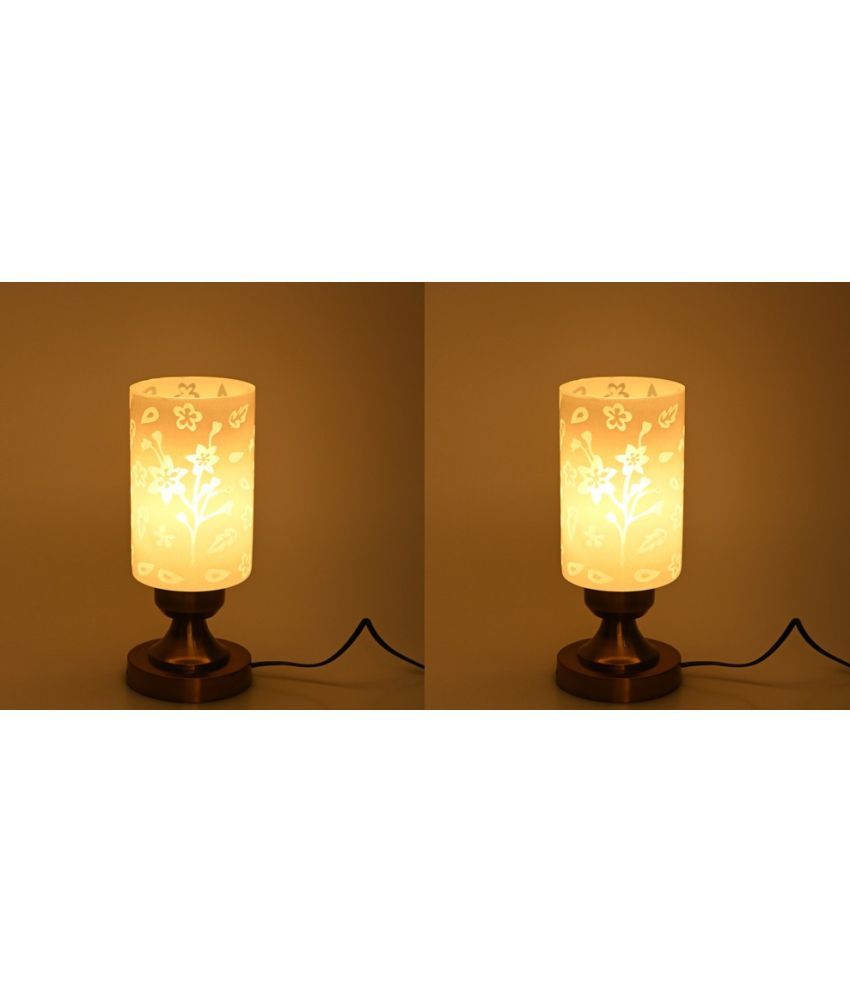     			Somil - White Decorative Table Lamp ( Pack of 2 )