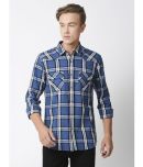 Solemio - Blue 100% Cotton Slim Fit Men's Casual Shirt ( Pack of 1 )