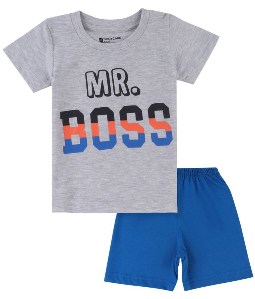     			Bodycare - Multicolor Cotton Blend Boys T-Shirt & Shorts ( Pack of 1 )