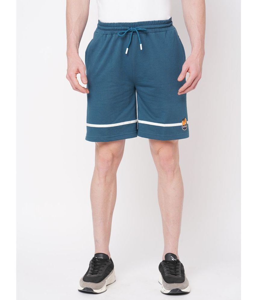     			Fitz - Blue Cotton Men's Shorts ( Pack of 1 )