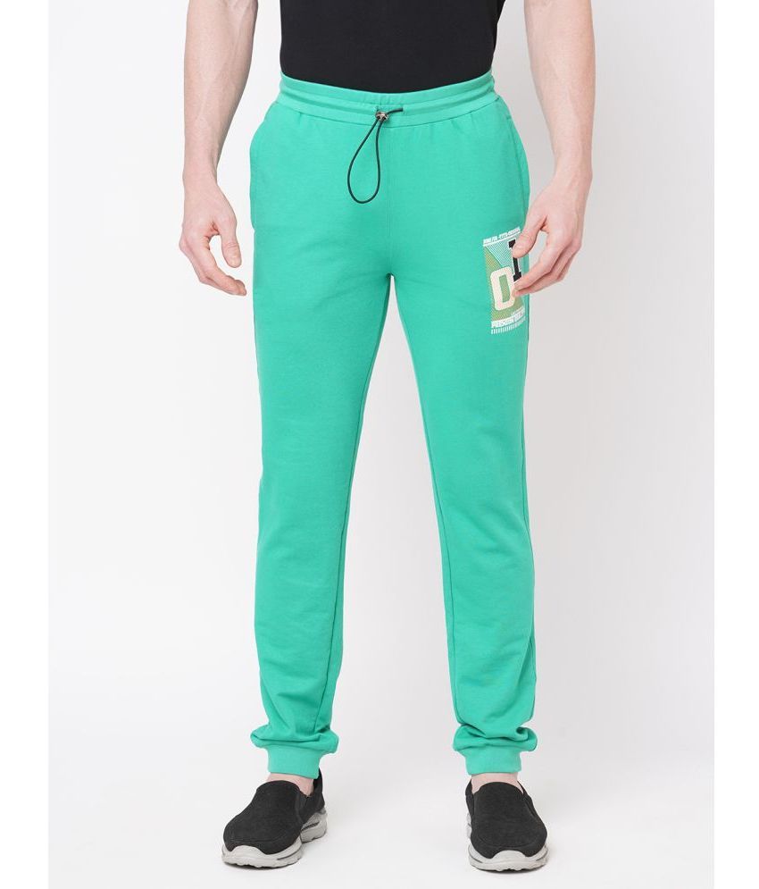     			Fitz - Green Cotton Men's Joggers ( Pack of 1 )