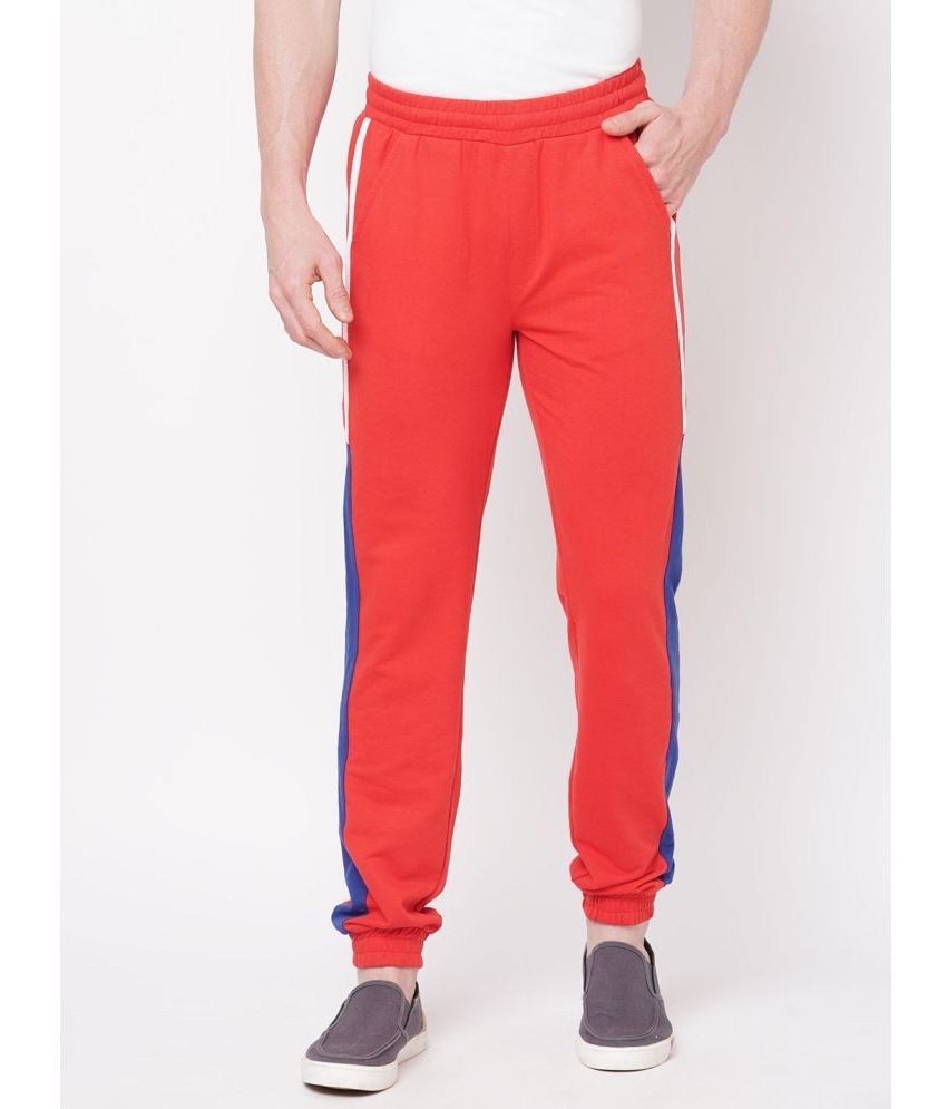     			Fitz - Red Cotton Men's Joggers ( Pack of 1 )