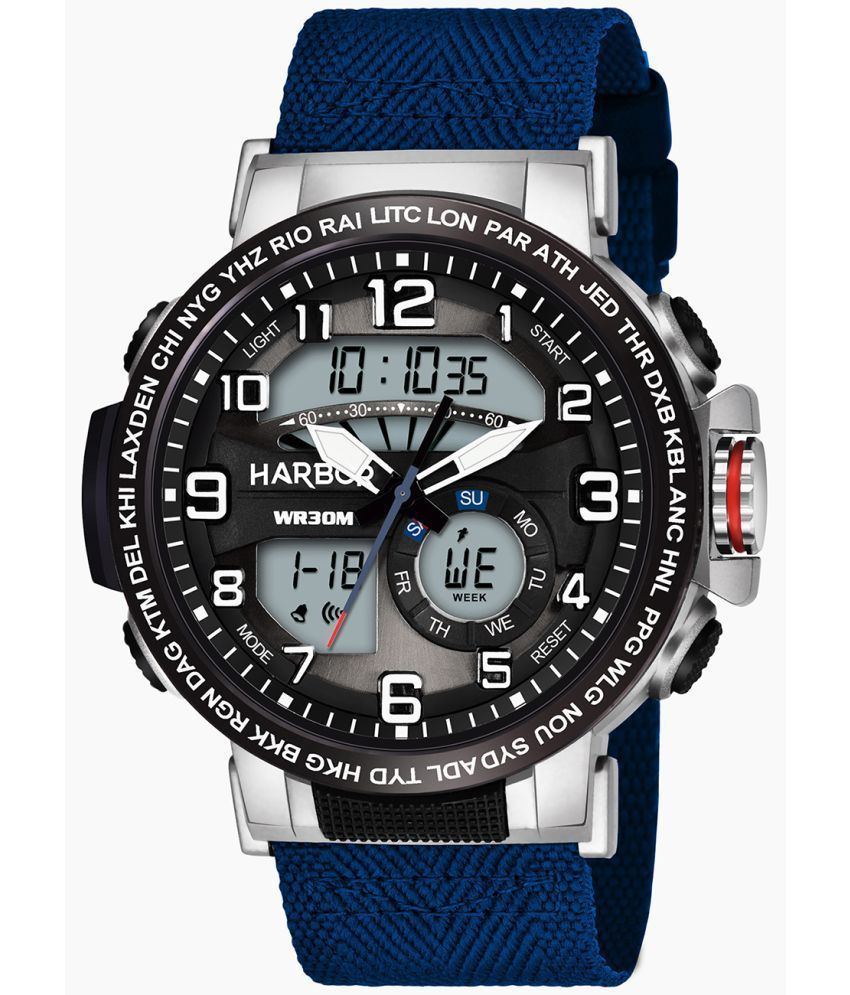     			Harbor - Blue PU Analog-Digital Men's Watch