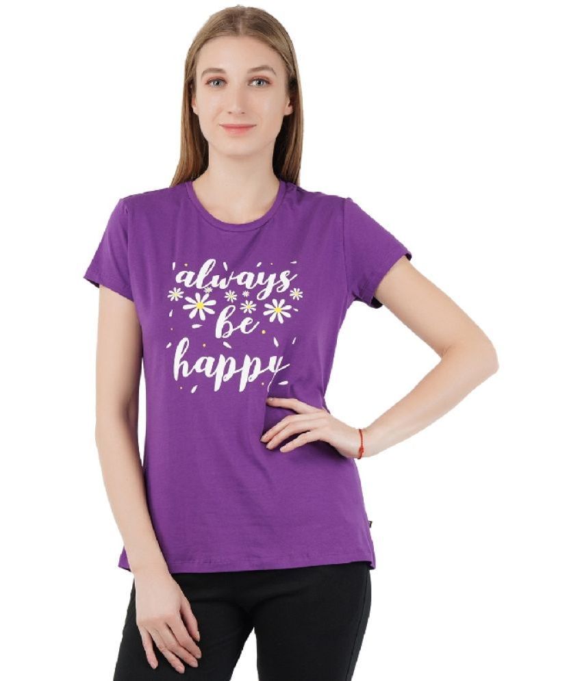     			Proteens - Purple Cotton Regular Fit Women's T-Shirt ( Pack of 1 )