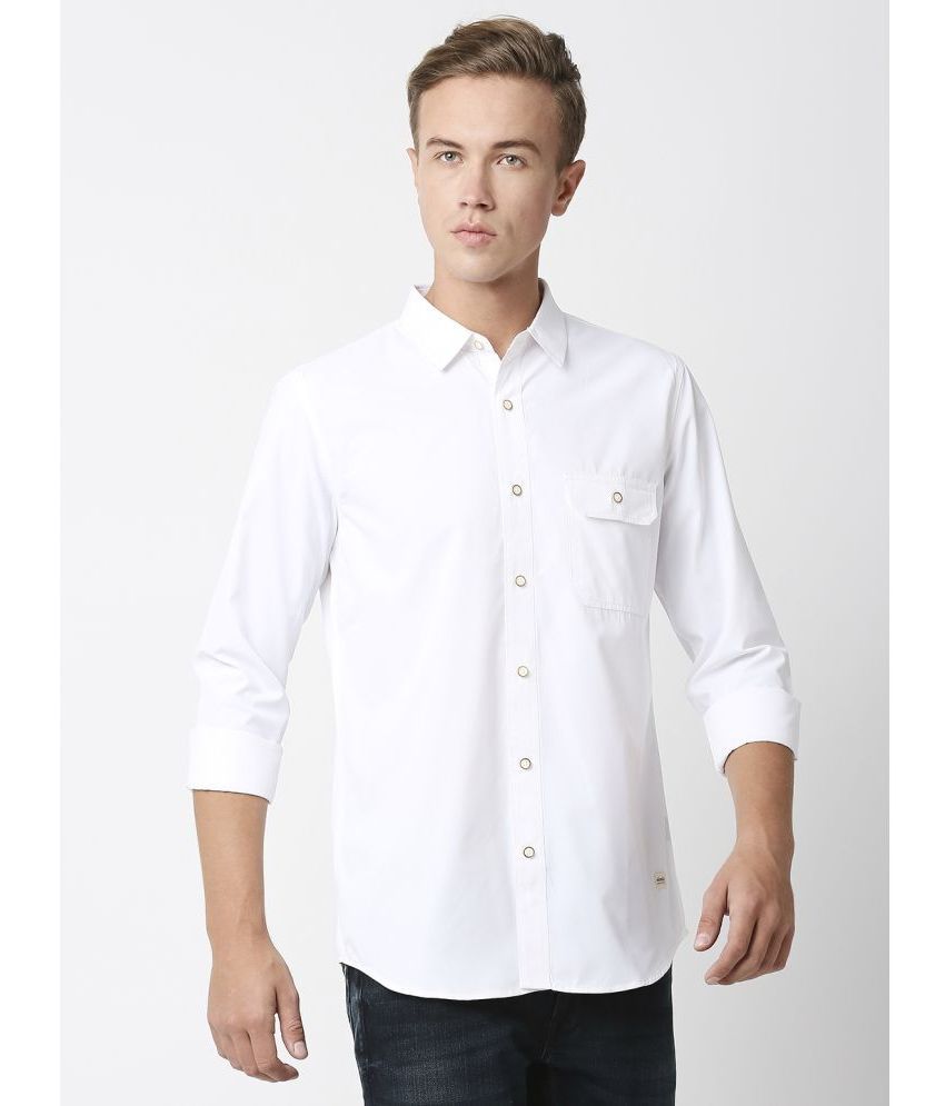     			Solemio - White 100% Cotton Regular Fit Men's Formal Shirt ( Pack of 1 )