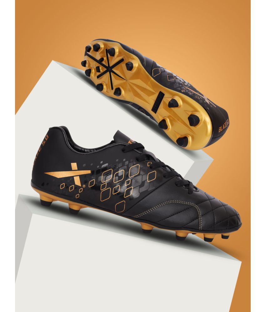     			Vector X Blaze 5.0 Black Gold Football Shoes
