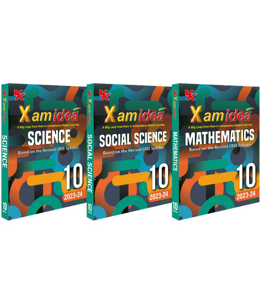     			Xam idea Bundle Set of 3 (Science, Social Science & Mathematics) Class 10| CBSE | Chapterwise Question Bank| NCERT Questions | 2023-24 Exam