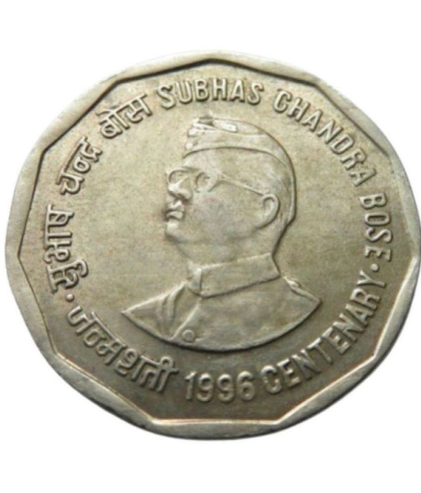     			skonline - Two Rupees 1996 Subhas Chandra Bose Rare 1 Numismatic Coins