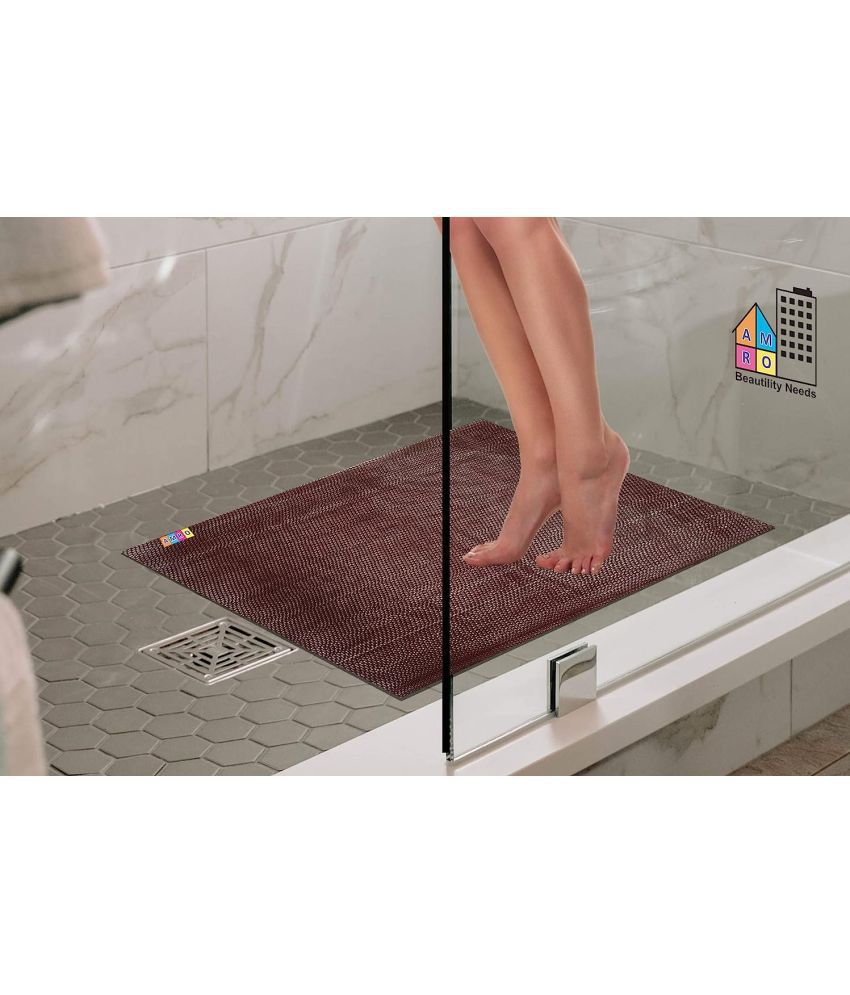     			AMRO Beautility Needs Anti-skid Rubber Bath Mat Other Sizes cm ( Pack of 1 ) - Brown