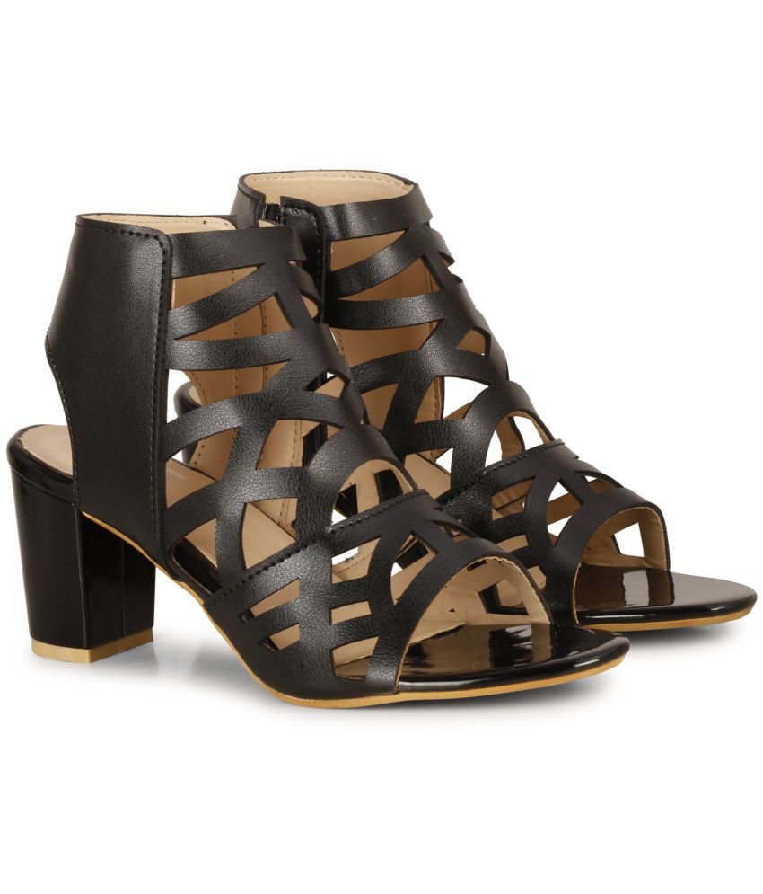     			Commander - Black Women's Gladiators Heels