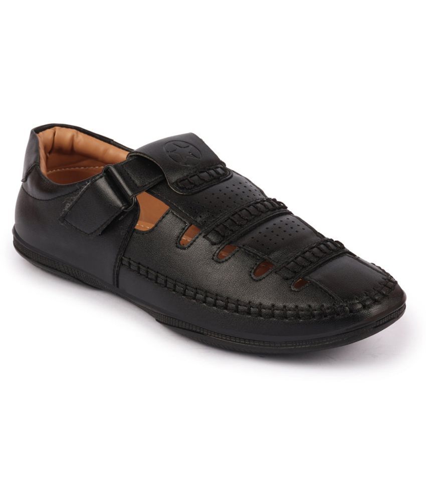     			Fausto - Black Men's Sandals