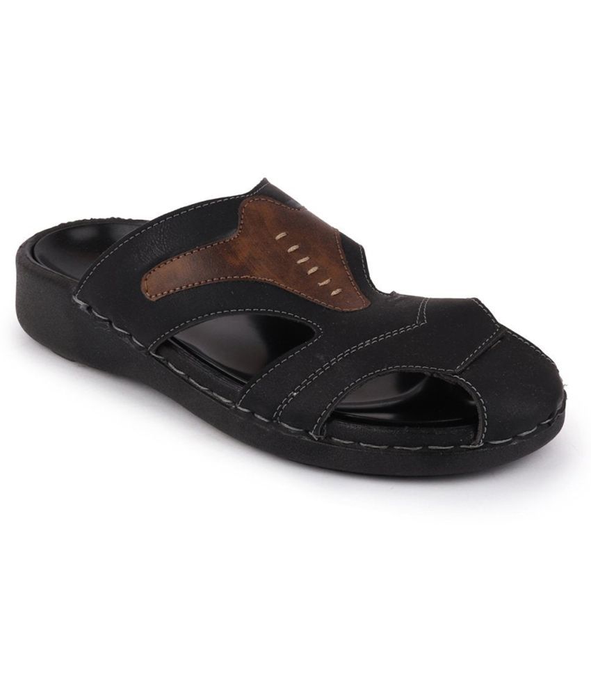     			Fausto - Black Men's Sandals