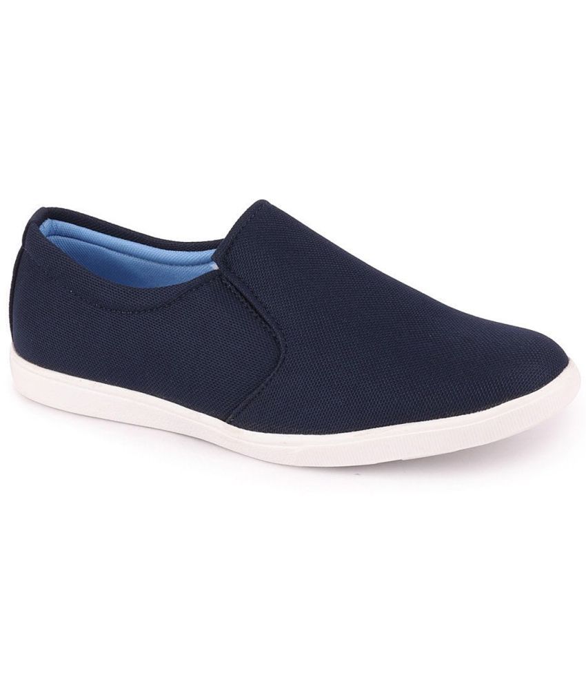     			Fausto - Navy Blue Men's Slip on