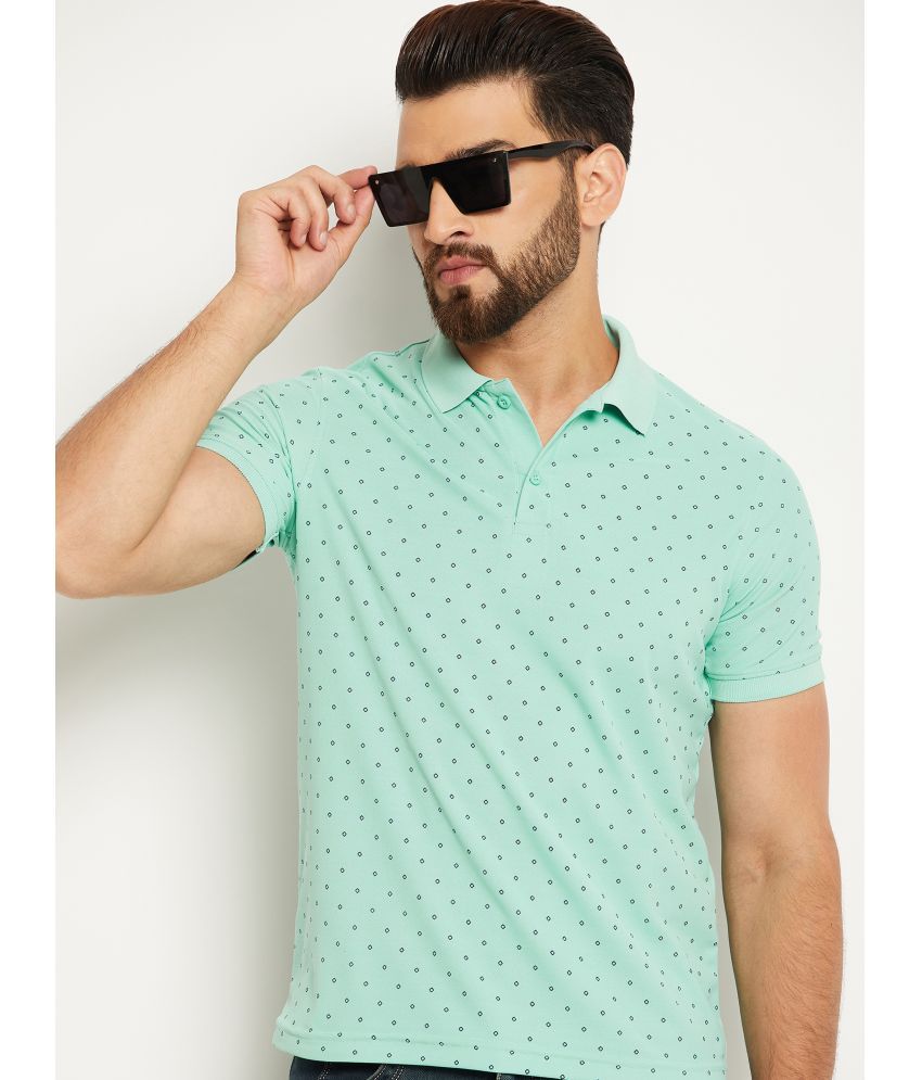     			OGEN - Mint Green Cotton Blend Regular Fit Men's Polo T Shirt ( Pack of 1 )