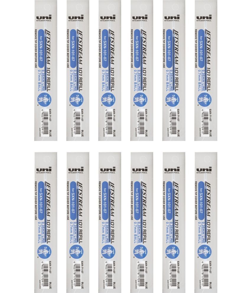     			Uni-ball SXR-71 Refill (0.7mm, Blue Ink), Pack of 12, Usable for SXN-101