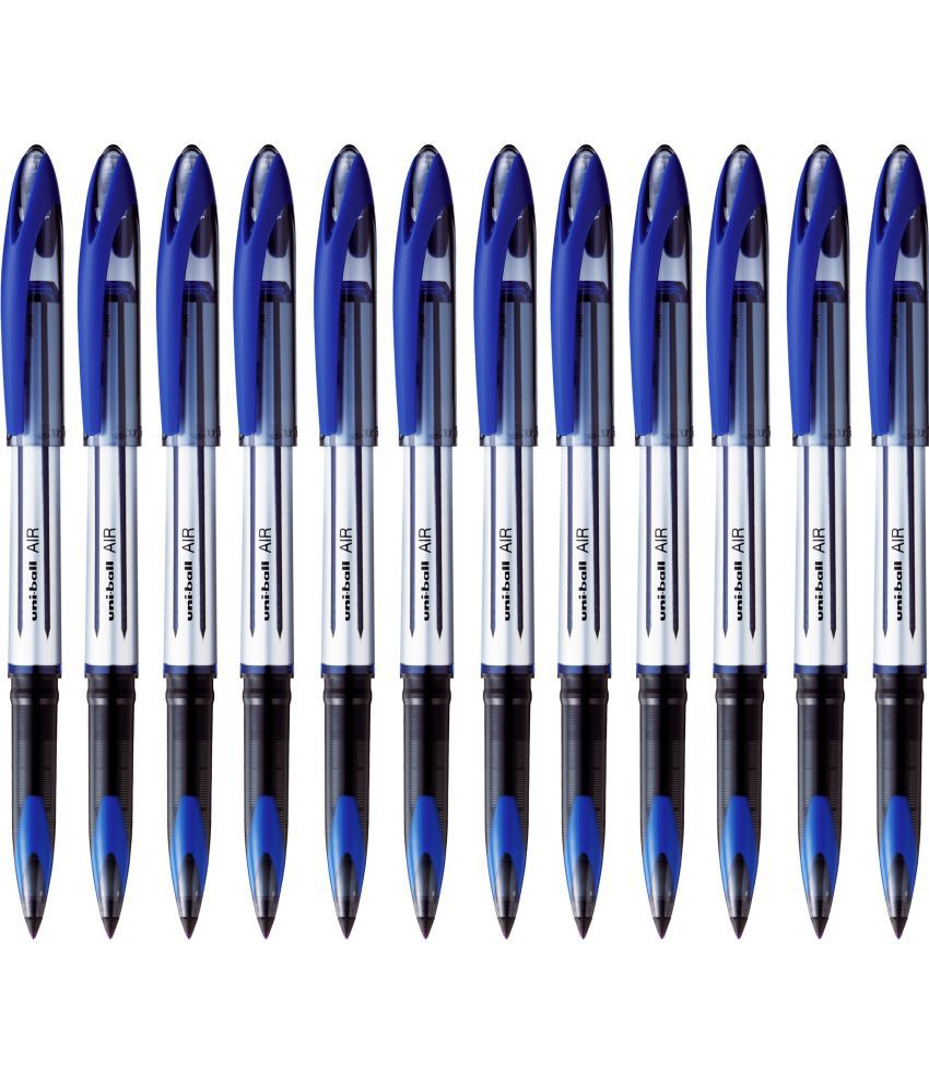    			uni-Ball UBA 188 L Air Roller Ball Pen (0.7mm, Blue Body, Blue Ink, Pack of 12)