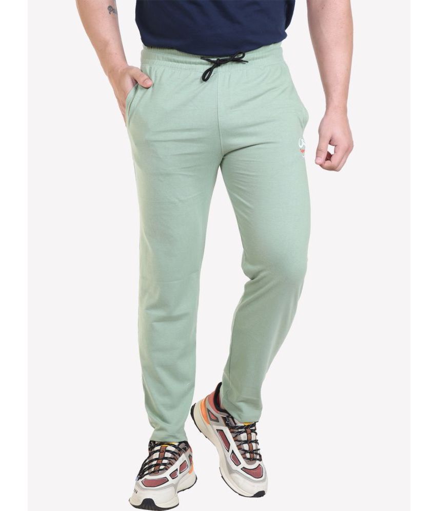     			Bombay Velvet - Light Green Cotton Blend Men's Trackpants ( Pack of 1 )