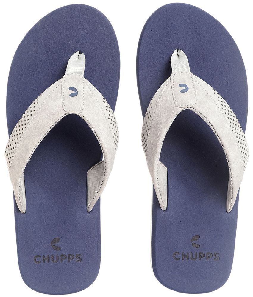     			CHUPPS - Blue Men's Thong Flip Flop